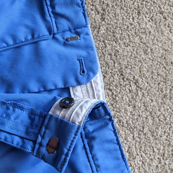 Greg Norman Blue Golf Shorts - Sz 36 - Slim Fit - Picture 4 of 5